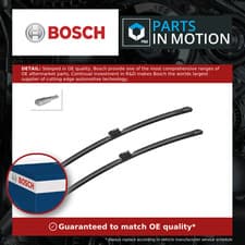 Image of 2x Wiper Blades (Pair) Flat Aero type A844S 3397009844 Bosch Aerotwin 550/550mm