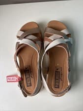 Image of Pikolinos  leather  Gold/ivory Sandals size 37 Brand New 