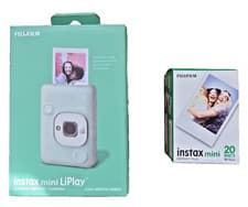 Image of Fujifilm Instax Mini LiPlay Instant Camera Matcha Green With 20 Sheets Film