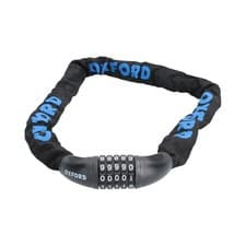 Image of 5 Number Digit Chain Lock 6 x 900mm Bike Cycle Cloth Sleeve Attack Tested Steel