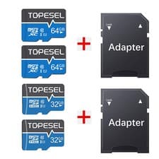Image of 2/4Pack 32GB 64GB Ultra Micro SD SDHC SDXC TF Memory Card Flash Class 10