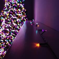 Image of 10m Battery Operated Multi-Action Christmas String Lights with 100 Rainbow LEDs