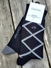 Image of 2 PAIRS : CALVIN KLEIN Black Ankle Socks 61% Cotton MENS UK 5.5-8 39-42 CK10