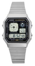 Image of Casio Vintage Digital Stainless Steel Quartz Black Dial A130WE-1A Unisex Watch