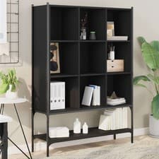 Image of Bookcase | Black | Engineered wood, steel | Medium | Bookcase