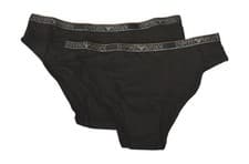 Image of EMPORIO ARMANI women's briefs, 2-pack, visible elastic, branded item EW000403 AF