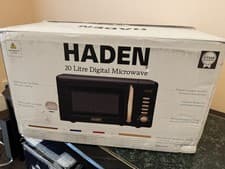 Image of Haden Salcombe 800W Microwave Oven - Versatile 25.6 x 45.1 x 35.8cm, Black 