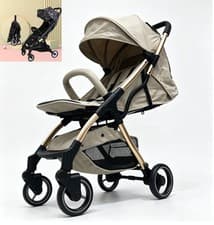 Image of Lightweight Baby Stroller Pram Foldable Compact Travel Buggy Pushchair Folding