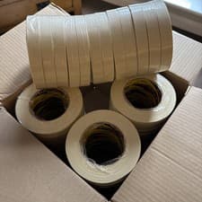 Image of 3M Masking Tape Performance Industrial Masking Tape, 18 mm x 50 m - 48 Pack