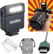 Image of Godox Im22 Mini Flash, Fully Manual Camera Speedlite with 5 Output Levels, 440 F