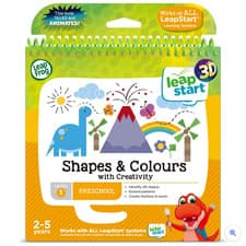 Image of LeapFrog LeapStart 3D Shapes & Colours Activity Book | Interactive Learning