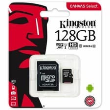 Image of KINGSTON Canvas Select 128GB Micro SDXC Card Class 10 Up to 80MB/s SDCS/128GB