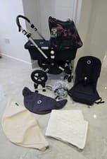Image of Bugaboo Cameleon 3 Classic Navy Collection Pushchair Stroller Pram & New Breezy