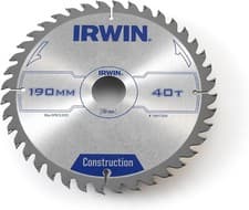 Image of Irwin TCT ATB Construction Saw Blade 190mm x 2.5mm x 30mm 40T 1897200