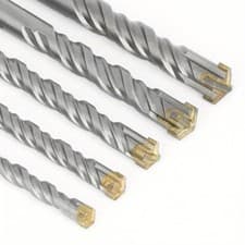 Image of 4- Cross Shaped Head SDS Plus Hammer Drill Bit with Cross with Tungsten Carbide