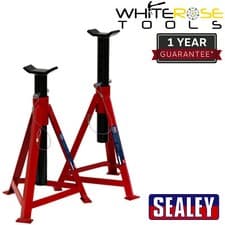 Image of Sealey Axle Stands (Pair) 2.5tonne Capacity per Stand Medium Height Mechanic