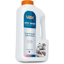 Image of Vax Spot Washer Cleaning Solution For Rugs, Upholstery & Carpets SpotWash 1L