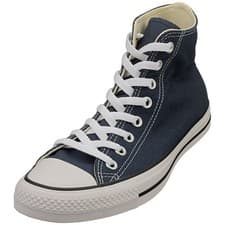 Image of Converse All Star Hi Unisex Casual Trainers in Navy White - 11 UK