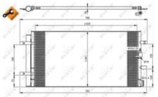 Image of Air Conditioning Condenser Benni Fits Audi A4 A6 A5 Q5 A7 Allroad Porsche Macan