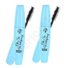 Image of W7 Oh So Waterproof Blackest Eye Black Mascara (Pack of 2)