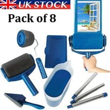 Image of Paint Runner Pro Roller 8Pcs Brush Set Room Painting Wall Handle Decorating Home