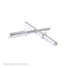 Image of Standard Aluminium Open Dome Head Blind Pop Rivets All Sizes 2.4mm - 6.4mm