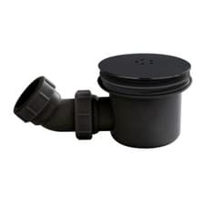 Image of 90mm Mega Flow Shower Waste - Black | STW002