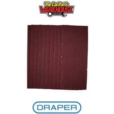 Image of Draper 55737 1/3 Sanding Sheets 93 x 230mm 40 Grit (Pack of 10)