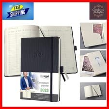 Image of Elegant Weekly Planner 2023 Vertical Layout A5 Black Hardcover 192 Pages