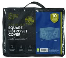 Image of BISTRO FURNITURE SET COVER SQUARE PATIO SUMMER GARDEN WATERPROOF 150x70x90cm
