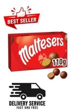 Image of Maltesers Chocolate box 110g, Milk Chocolate & Honeycomb, Ideal for Gifts