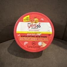 Image of Yes to grapefruit, glow boosting exfoliating acid pads 12 quilted double sided