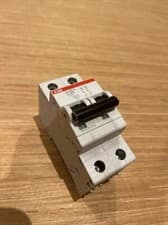 Image of ABB S202 System Pro Range MCB Circuit Breaker 2 pole double phase - Free Postage