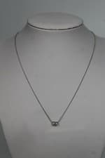 Image of LINKS OF LONDON Ladies Sterling Silver White Diamond Sweetie Necklace XS NEW
