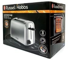 Image of Russell Hobbs Adventure Brushed 2Sl toaster Polished Steel 24080-24081 #MARKED#