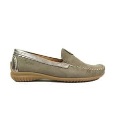 Image of Gabor California Fumo/Argento Nubuck Women's Moccasin Shoes