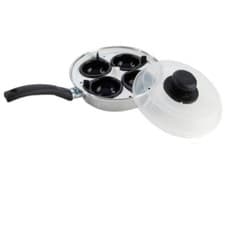 Image of HOLE Egg Poacher Pan Non-Stick Cup Egg Boiler Saucepan Cookware with Lid