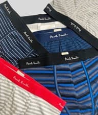 Image of Ex Paul Smith Mens 3 Pack Low Rise Trunk Brief Hipster Boxer Shorts S-XL RRP £40