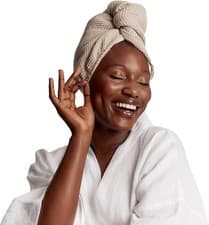 Image of Glov Hair Towel Wrap 100% Linen Quick Dry Hair Turban Microbe-resistant Hair Wr