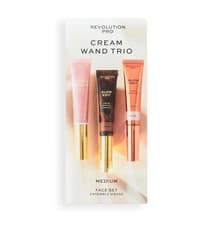 Image of Revolution Pro Cream Wand Trio Face Set Blush Contour Highlight