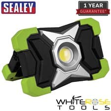 Image of Sealey Portable Floodlight and Power Bank 15W COB LED Light Lamp