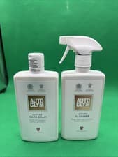 Image of Autoglym Leather Cleaner And Balm Kit Cleaning Kit Feeder Rejuvenator Kit