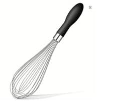 Image of 1pc Premium Stainless Steel Whisk - Ergonomic Soft-Grip Silicone Handle - UK