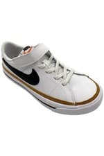 Image of Nike Kid's Boy Court Legacy Sneakers Leather White/White