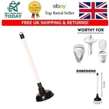 Image of Eco-Friendly Drain Plunger - Effective 16" Handle for Hassle-Free Unclogging
