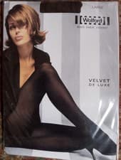 Image of Wolford Velvet De Luxe tights - Coca, size Large