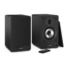 Image of SHARP Bookshelf Speakers 2 Way Active 60W RMS 2x 30W Bluetooth USB Optical AUX