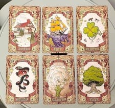 Image of Fairy Tale Dream Lenormand Deck 42Pcs Rana System Cartoon Lenormand Cards 10*6cm