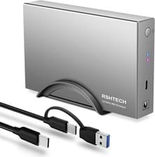 Image of RSHTECH Hard Drive Enclosure USB C 3.0 to SATA Hard Drive Canddy for 3.5 inch