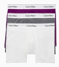 Image of Men's Calvin Klein 3-pack Modern Cotton Stretch 3 Pack Boxer Brief/Multi color